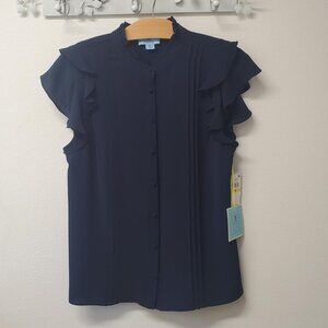 CeCe Pintuck Blouse